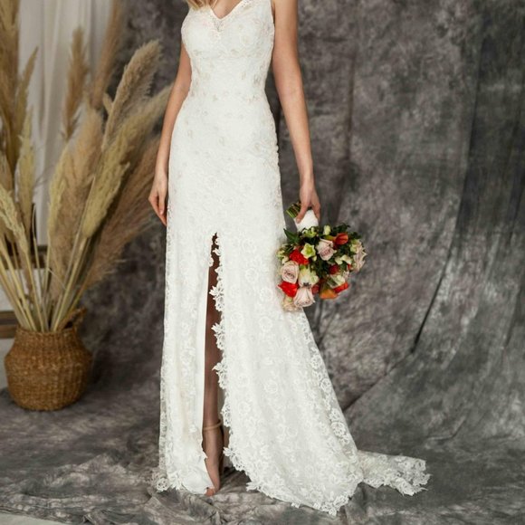 NWOT Love Spell Designs Adeila Wedding Dress Gown US 4 - Picture 11 of 11